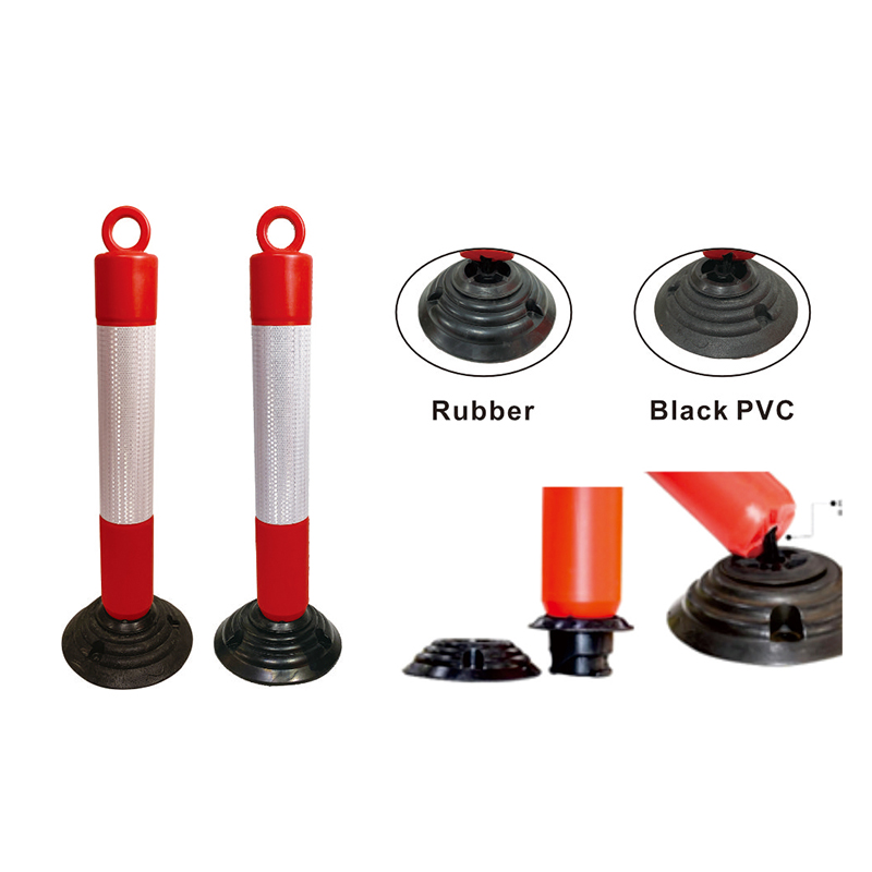 TS007 Výstražný stĺpik pracovnej zóny s vysokou viditeľnosťou